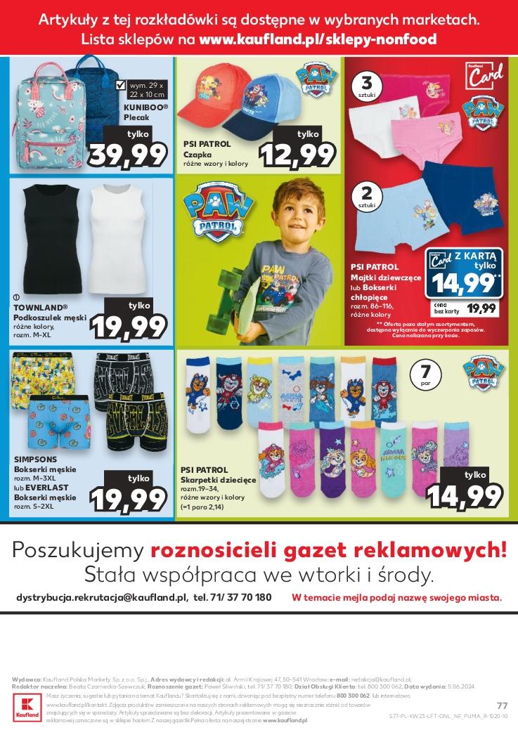 Gazetka promocyjna Kaufland str. 77