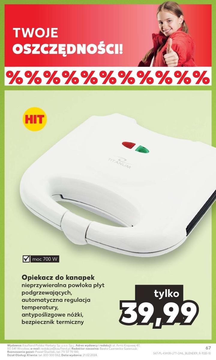 Gazetka promocyjna Kaufland str. 67
